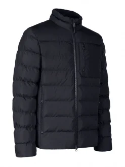 Geox SNAKE Giubbotto imbottito da uomo con zip - blu scuro
