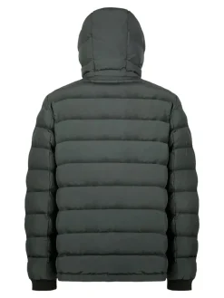 Geox SPHERICA Giubbotto imbottito da uomo con cappuccio e zip - militare