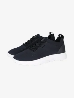 Geox SPHERICA Sneakers uomo stringate in maglia - blu scuro