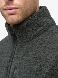 Geox SWEATER Giacca reversibile da uomo con zip - militare