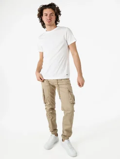 Geox T-shirt girocollo da uomo in cotone - bianco