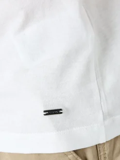 Geox T-shirt girocollo da uomo in cotone - bianco