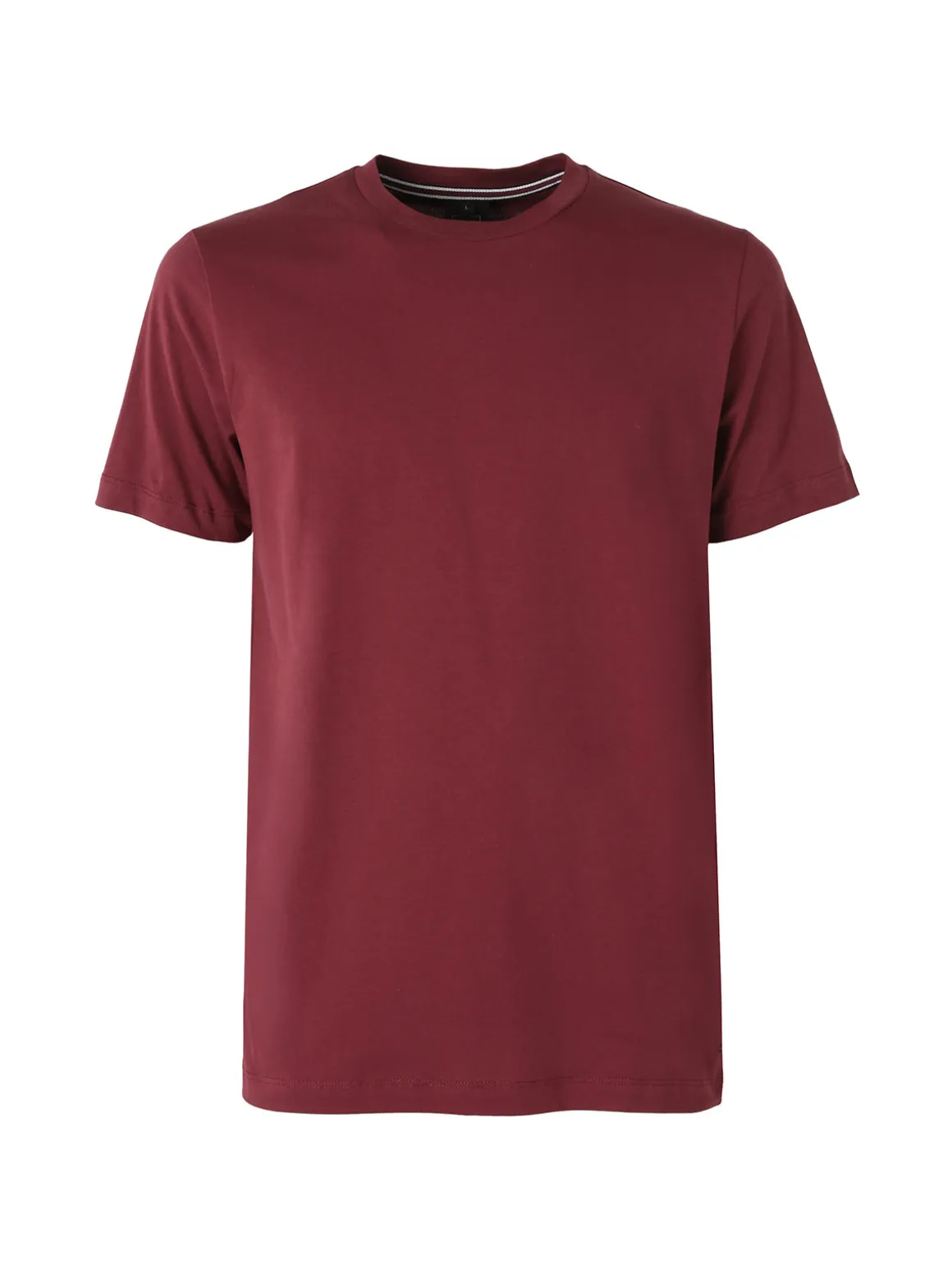 Geox T-shirt girocollo da uomo in cotone - bordeaux