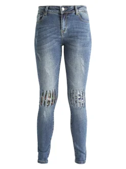 Ghiaccio&Limone Jeans con paillettes slim fit