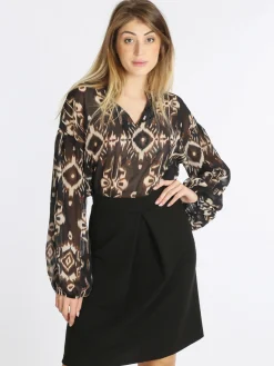 Ghisleri Blusa da donna con maniche ampie