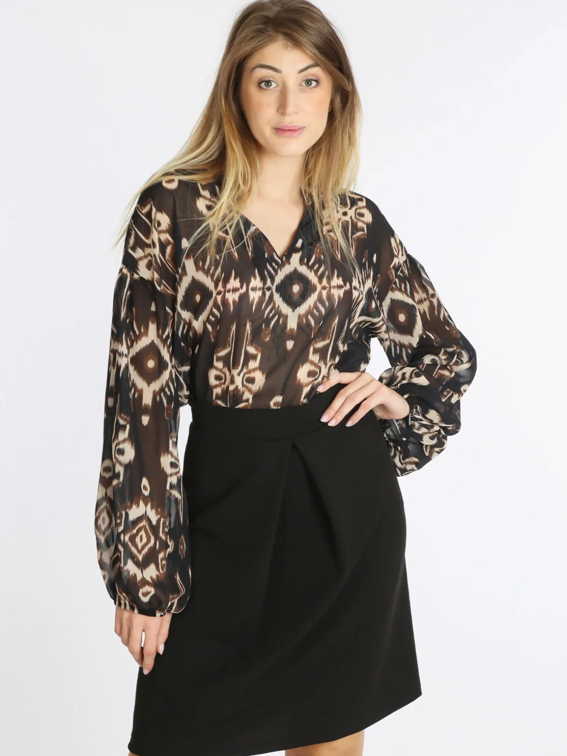 Ghisleri Blusa da donna con maniche ampie