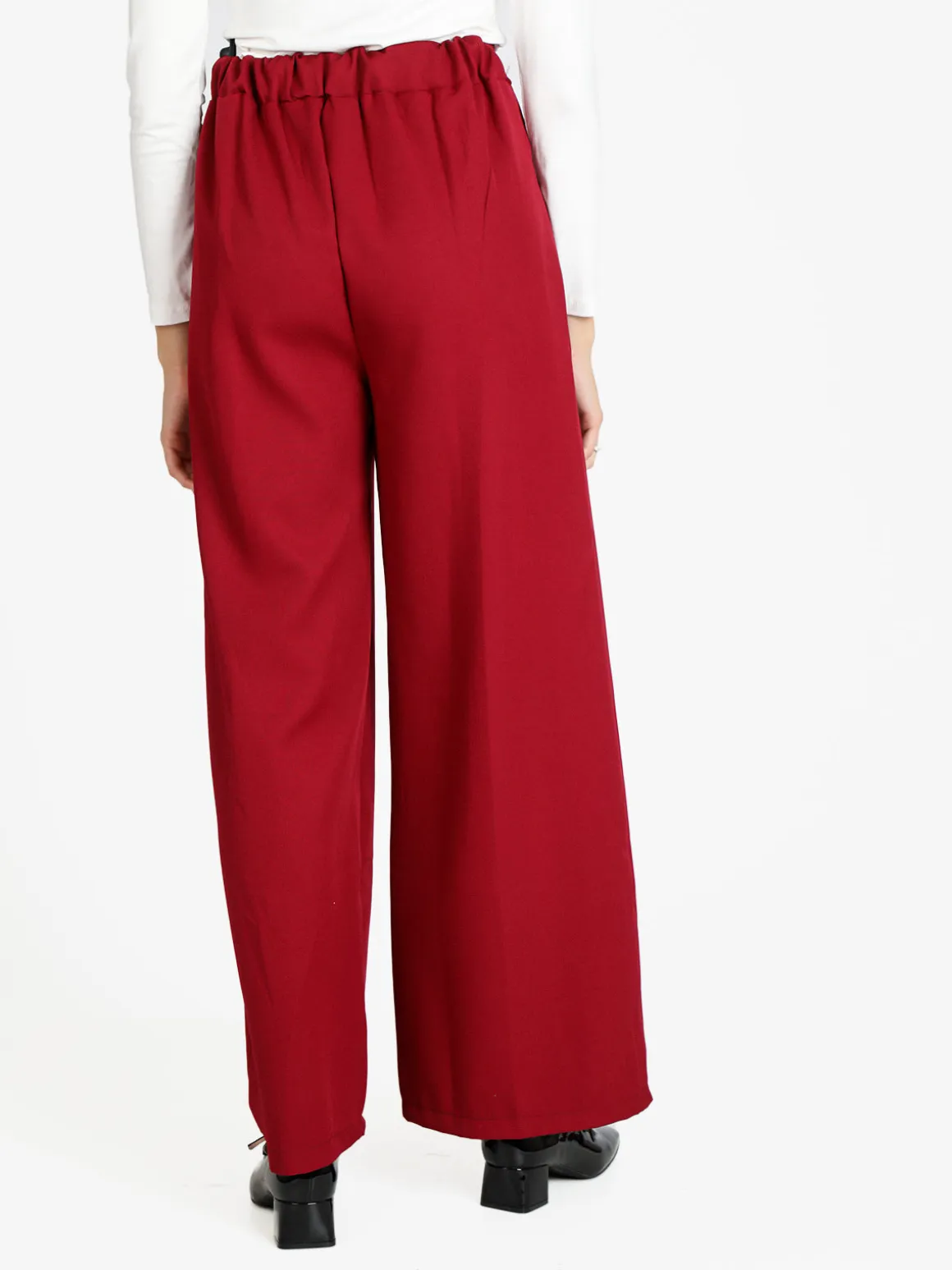 Ghisleri Pantaloni donna ampi a vita alta