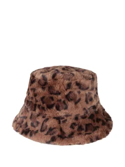 Gian Marco Venturi Cappello donna in pelliccia sintetica animalier