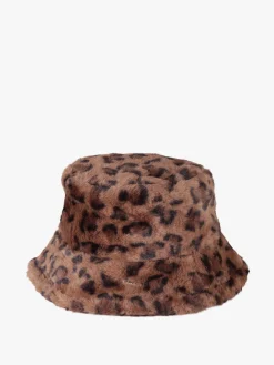 Gian Marco Venturi Cappello donna in pelliccia sintetica animalier