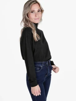 Gian Marco Venturi Maglia dolcevita da donna con micropaillettes luccicanti