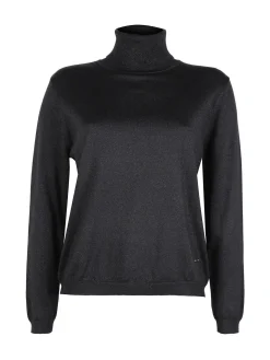 Gian Marco Venturi Maglia dolcevita da donna con micropaillettes luccicanti