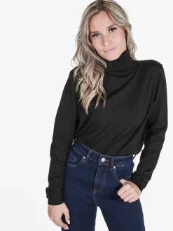 Gian Marco Venturi Maglia dolcevita da donna in lurex