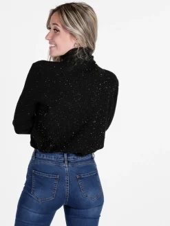 Gian Marco Venturi Maglia dolcevita da donna in lurex