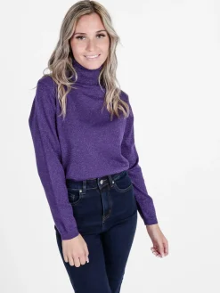 Gian Marco Venturi Maglia dolcevita da donna in lurex