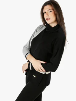 Gian Marco Venturi Maglia dolcevita da donna con strass - nero