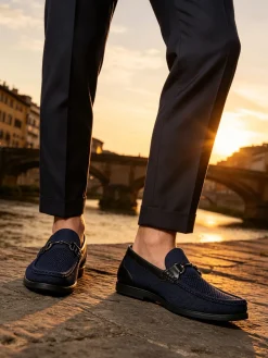 Gian Marco Venturi Moccassini casual da uomo in maglia