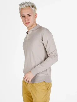 Gian Marco Venturi Polo da uomo in maglia a maniche lunghe