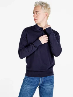 Gian Marco Venturi Polo da uomo in maglia a maniche lunghe