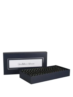 Gian Marco Venturi Sciarpa uomo con stampe bicolore - nero