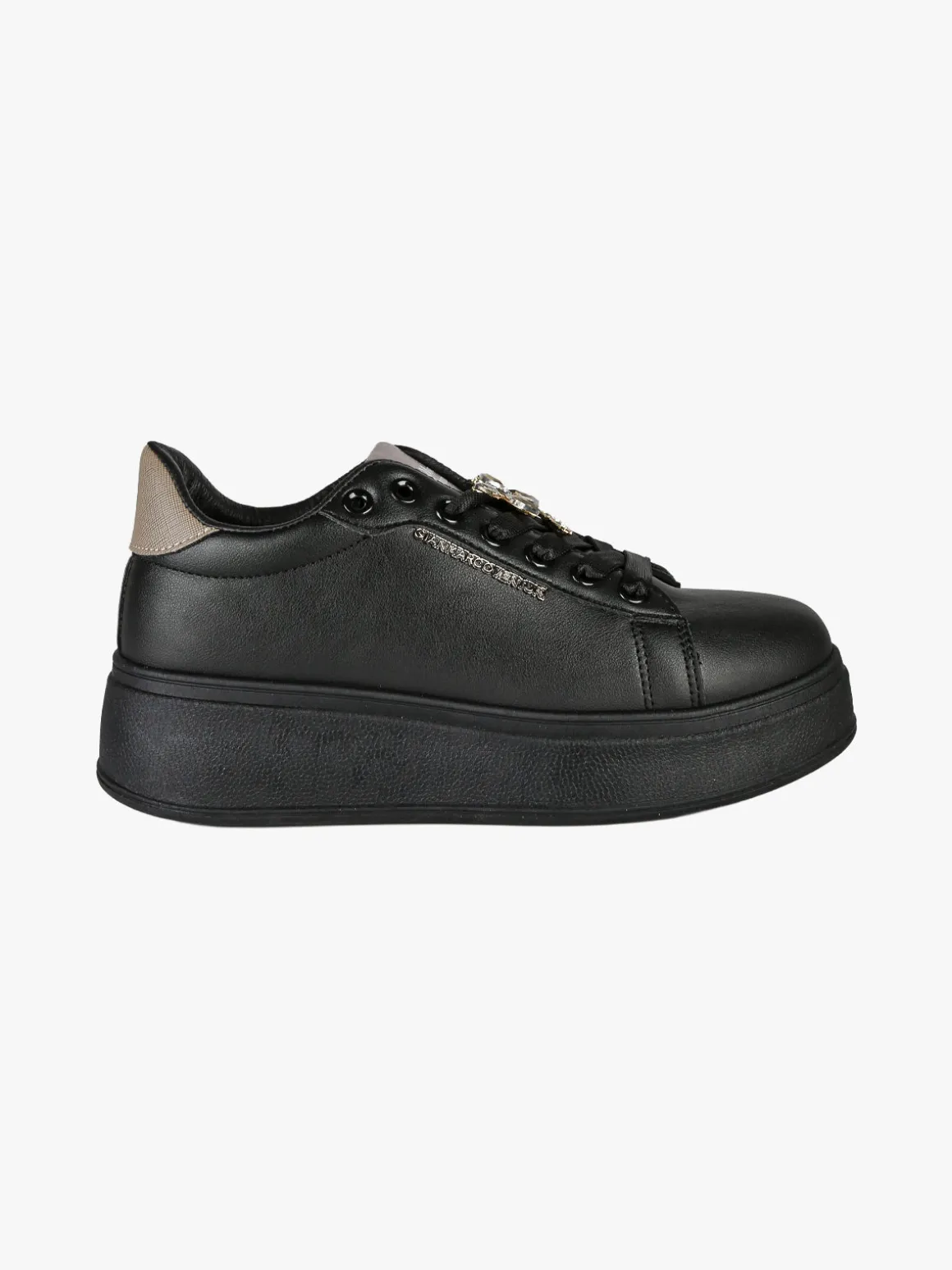 Gian Marco Venturi Sneakers donna con platform - nero