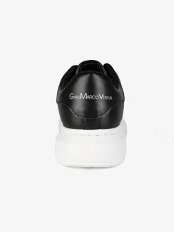 Gian Marco Venturi Sneakers donna stringate con platform - nero