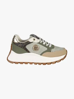 Gian Marco Venturi Sneakers donna stringate con platform - pistacchio