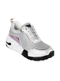 Gian Marco Venturi Sneakers glitter con zeppa