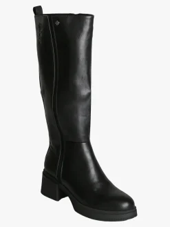 Gian Marco Venturi Stivali donna chunky con zip - nero