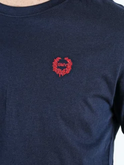 Gian Marco Venturi T-shirt girocollo da uomo in cotone