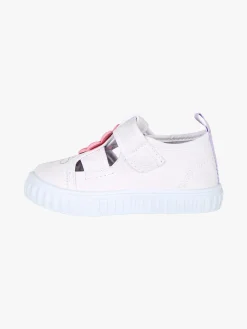 Giardino D'Oro Sandali chiusi da bambina con cinturino a strappo - bianco