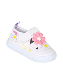 Giardino D'Oro Sandali chiusi da bambina con cinturino a strappo - bianco