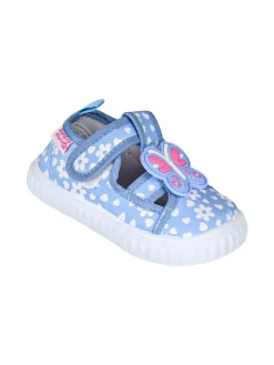 Giardino D'Oro Sandali chiusi da bambina con cinturino a strappo - jeans