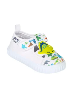 Giardino D'Oro Sandali chiusi da bambino con cinturino a strappo - bianco
