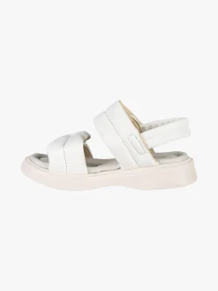 Giardino D'Oro Sandali da bambina con strappi e dettaglio strass - bianco