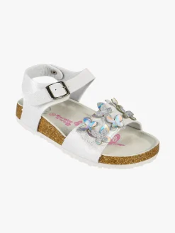 Giardino D'Oro Sandali da bambina con fibbia e cinturino a strappo - bianco