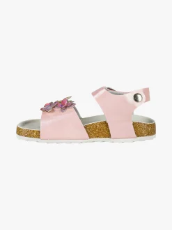 Giardino D'Oro Sandali da bambina con fibbia e cinturino a strappo - rosa