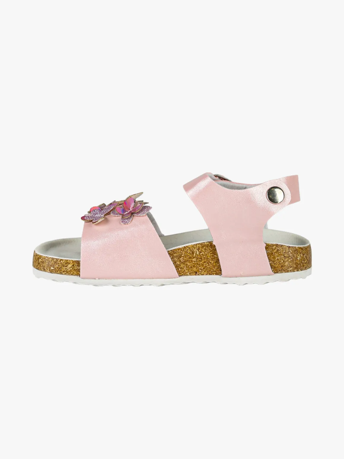 Giardino D'Oro Sandali da bambina con fibbia e cinturino a strappo - rosa