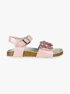 Giardino D'Oro Sandali da ragazza con fibbia e cinturino a strappo - rosa