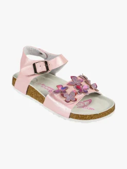 Giardino D'Oro Sandali da ragazza con fibbia e cinturino a strappo - rosa