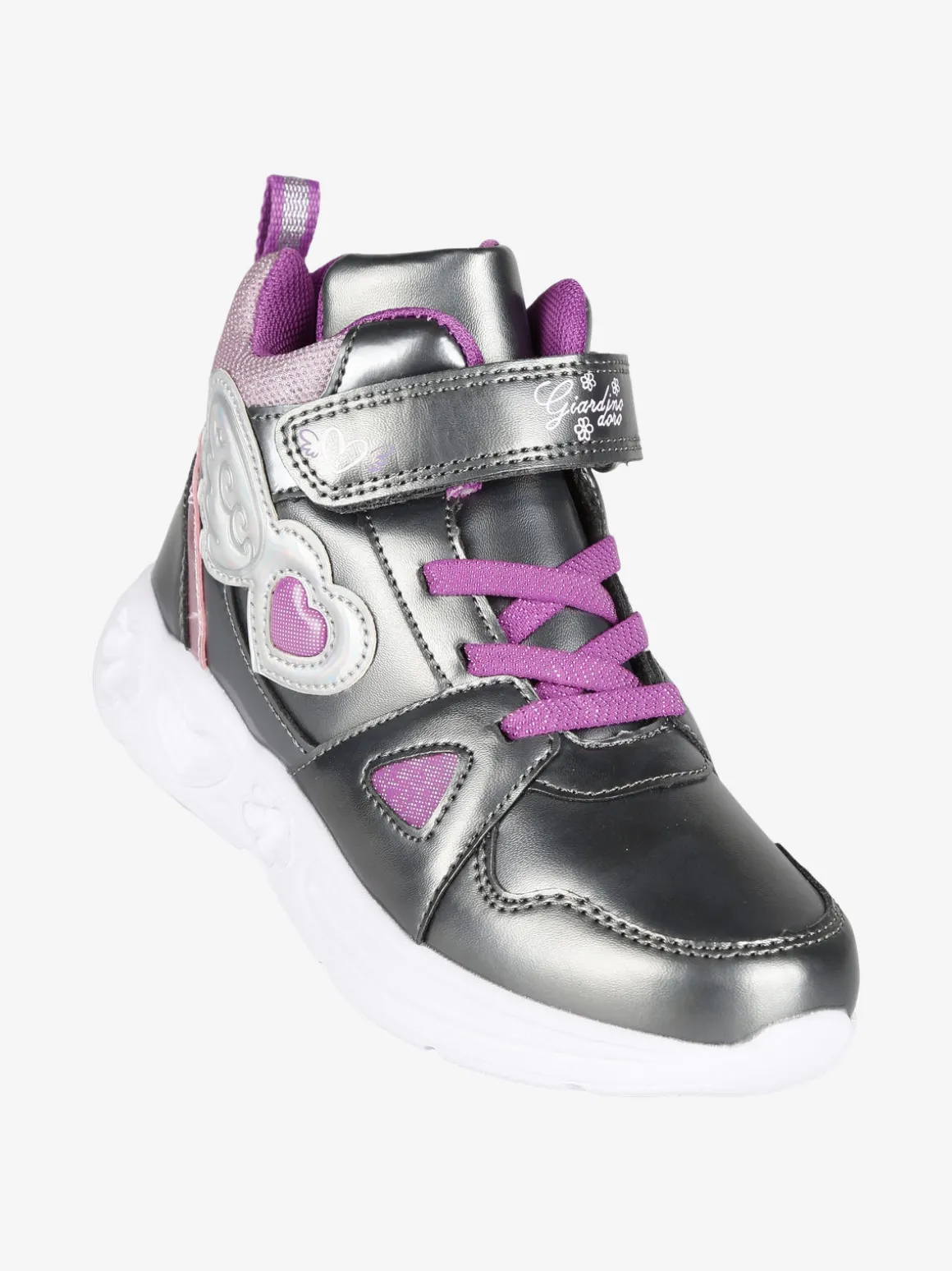 Giardino D'Oro Sneakers alte da bambina con strappo