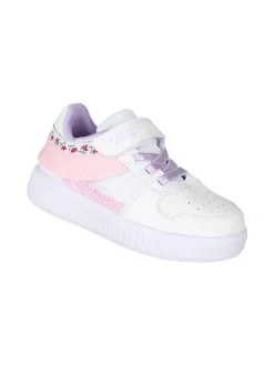 Giardino D'Oro Sneakers da bambina basse con cinturino a strappo - bianco