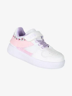 Giardino D'Oro Sneakers da bambina basse con cinturino a strappo - bianco