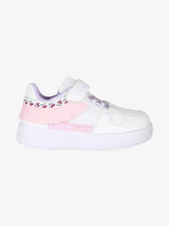 Giardino D'Oro Sneakers da bambina basse con cinturino a strappo - bianco