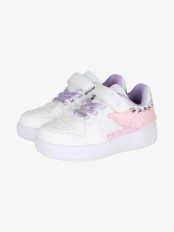 Giardino D'Oro Sneakers da bambina basse con cinturino a strappo - bianco