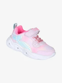 Giardino D'Oro Sneakers da bambina con luci e cinturino a strappo - rosa