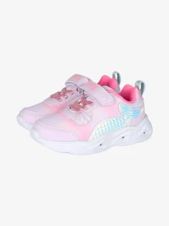 Giardino D'Oro Sneakers da bambina con luci e cinturino a strappo - rosa