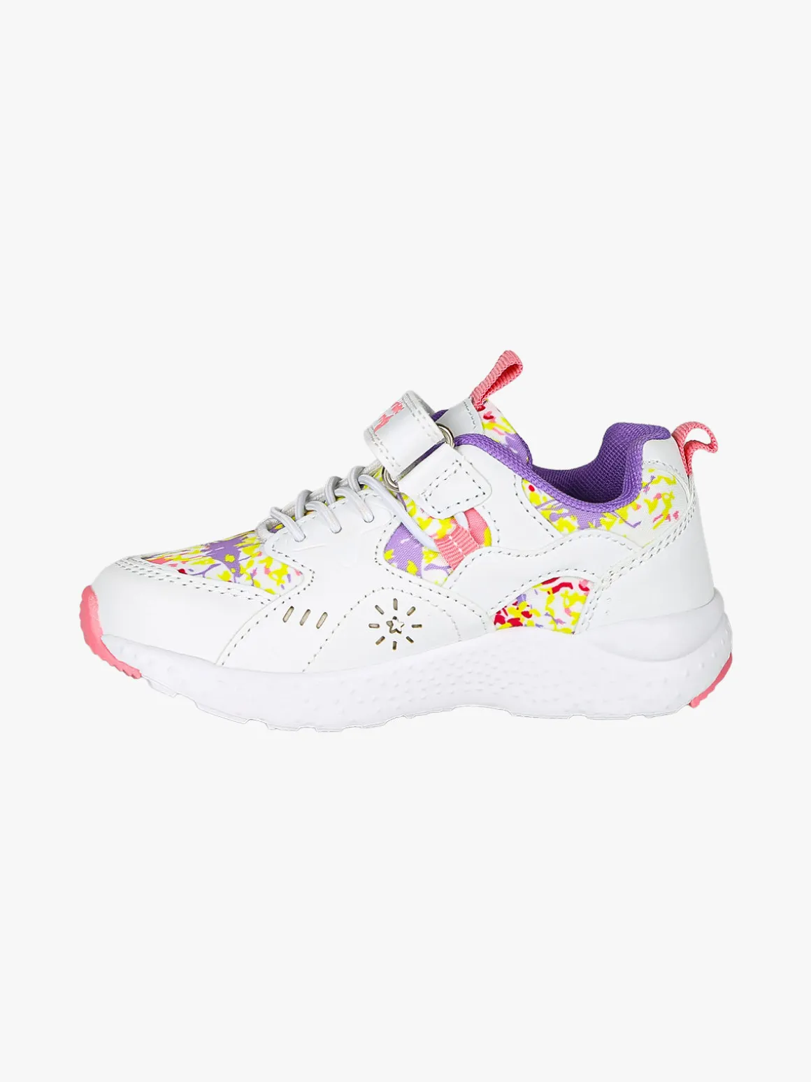 Giardino D'Oro Sneakers da bambina con cinturino a strappo - bianco