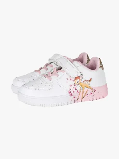 Giardino D'Oro Sneakers da bambina con cinturino a strappo e glitter - bianco
