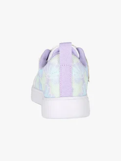Giardino D'Oro Sneakers da bambina basse con strappo e luci - bianco