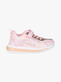 Giardino D'Oro Sneakers da bambina con luci e cinturino a strappo - rosa